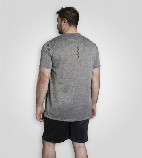 D555 Retford T-Shirt Lightweight Peach Finished Grey - T-shirts - T-shirts Homem Tamanhos Grandes