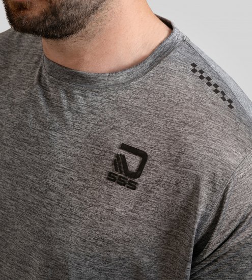 D555 Retford T-Shirt Lightweight Peach Finished Grey - T-shirts - T-shirts Homem Tamanhos Grandes