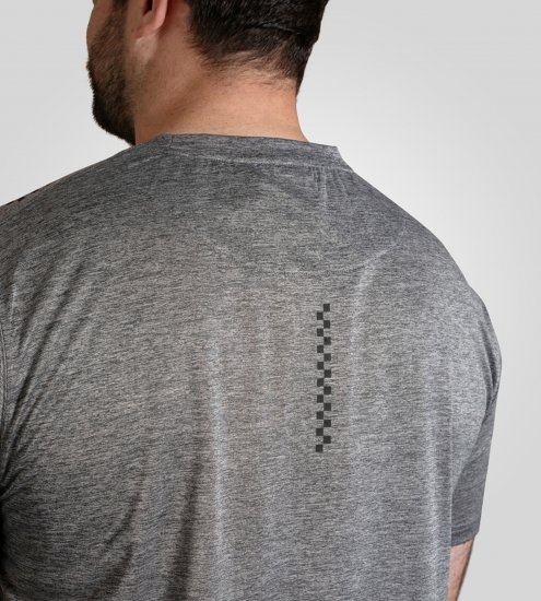 D555 Retford T-Shirt Lightweight Peach Finished Grey - T-shirts - T-shirts Homem Tamanhos Grandes