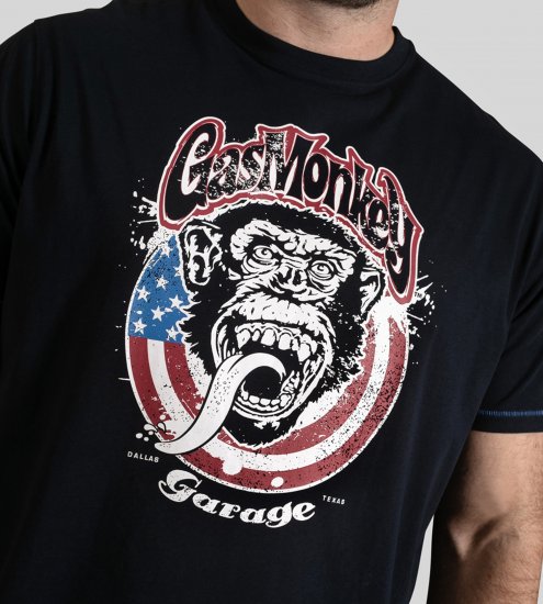 D555 Birkenhead T-Shirt Gas Monkey Garage Navy - T-shirts - T-shirts Homem Tamanhos Grandes