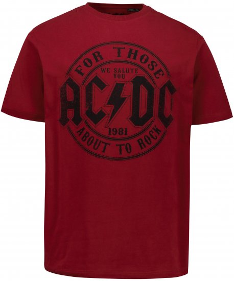 JP1880 AC/DC T-Shirt Rust Red - T-shirts de bandas - 