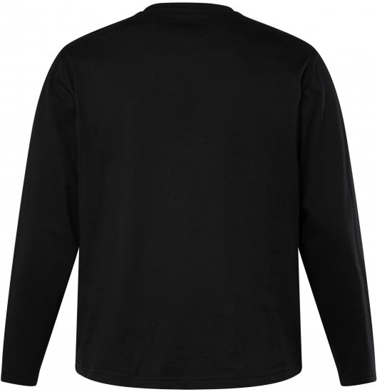 JP1880 T-Shirt Long Sleeve Aviation Black TALL - ROUPAS DE HOMEM MT-6XLT - Tamanhos-Tall Homem