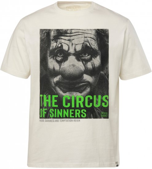 STHUGE T-Shirt Circus Of Sinners White - T-shirts - T-shirts Homem Tamanhos Grandes