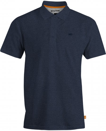 Motley Denim Bratislava Polo Dark Indigo - Pólos - Pólos Tamanhos Grandes Homem