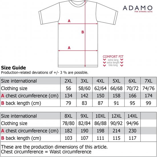 Adamo Motivshirt Sailing Comfort Fit Royal Blue - T-shirts - T-shirts Homem Tamanhos Grandes