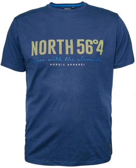 North Latitude 99865 Printed T-Shirt Blue - T-shirts lisas - T-shirts lisas tamanhos grandes