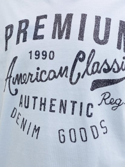 Jack & Jones Alex T-Shirt Azul Claro - T-shirts - T-shirts Homem Tamanhos Grandes