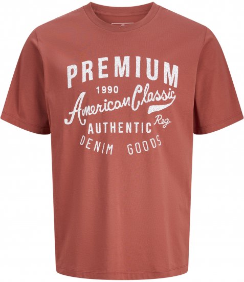 Jack & Jones Alex T-Shirt Vermelha - T-shirts - T-shirts Homem Tamanhos Grandes