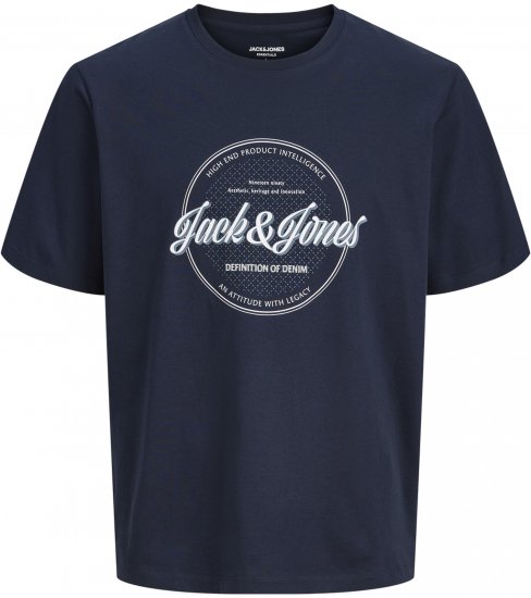 Jack & Jones Dover Denim O-Neck T-Shirt Blue - T-shirts - T-shirts Homem Tamanhos Grandes