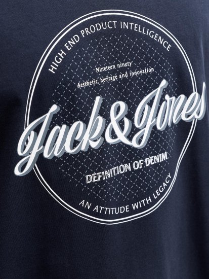 Jack & Jones Dover Denim O-Neck T-Shirt Blue - T-shirts - T-shirts Homem Tamanhos Grandes