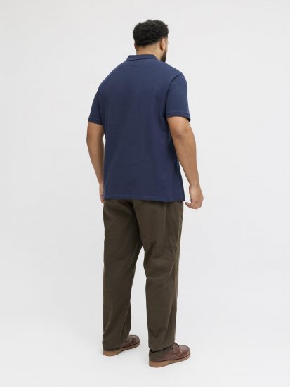 Jack & Jones College Logo Short Sleeve Polo Shirt Blue - Pólos - Pólos Tamanhos Grandes Homem