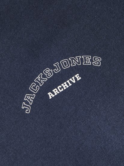 Jack & Jones College Logo Crew Neck T-Shirt Blue - T-shirts - T-shirts Homem Tamanhos Grandes