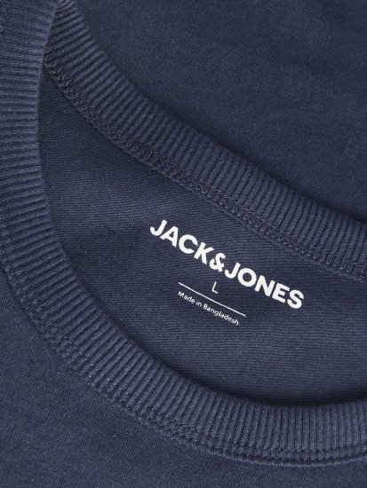 Jack & Jones College Logo Crew Neck T-Shirt Blue - T-shirts - T-shirts Homem Tamanhos Grandes
