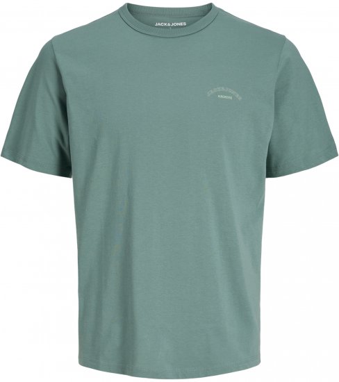 Jack & Jones College Logo Crew Neck T-Shirt Turquoise - T-shirts - T-shirts Homem Tamanhos Grandes
