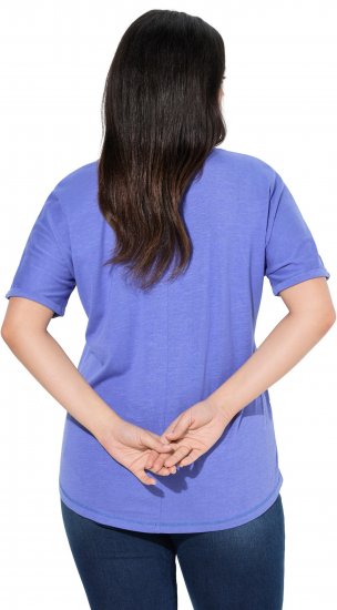 Ulla Popken Lady Of The Moon Short Sleeve Graphic Tee Lavender - T-shirts estampadas para mulher - 