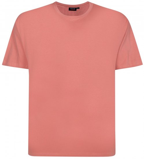 Espionage T015 Plain T-Shirt Coral - T-shirts - T-shirts Homem Tamanhos Grandes