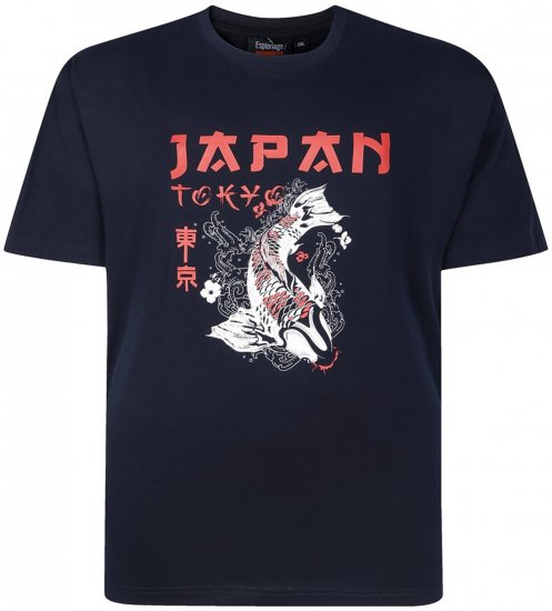 Espionage T437 Japan T-Shirt Black - T-shirts - T-shirts Homem Tamanhos Grandes