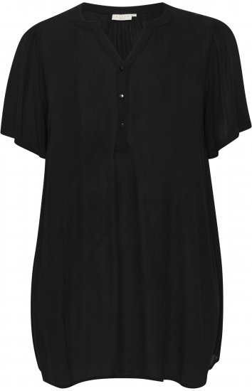 Kaffe Curve Ami Puff Túnica Preto profundo - T-shirts - 