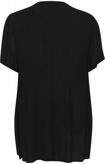 Kaffe Curve Ami Puff Túnica Preto profundo - T-shirts - 