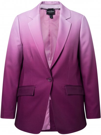 Ulla Popken Blazer Com Degradê De Cor Baga - Blazers e Coletes - 