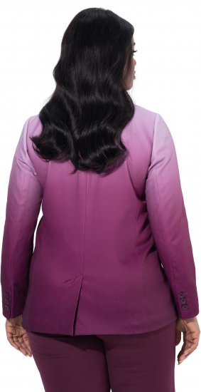 Ulla Popken Blazer Com Degradê De Cor Baga - Blazers e Coletes - 