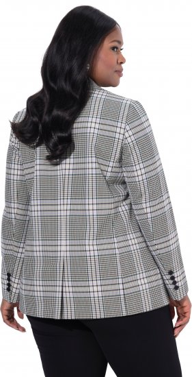 Ulla Popken Blazer Xadrez Verde - Blazers e Coletes - 
