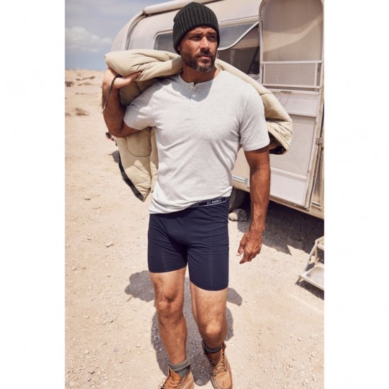 JP1880 Boxers Long OEKO-TEX Flexnamic Navy - Roupa Interior & natação - Roupa interior Homem Tamanhos Grandes