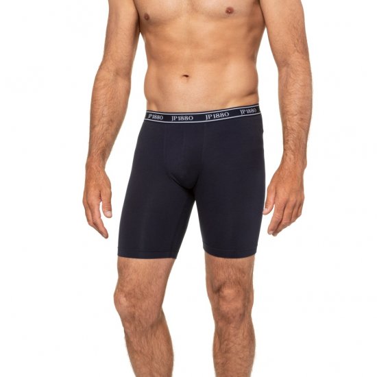 JP1880 Boxers Long OEKO-TEX Flexnamic Navy - Roupa Interior & natação - Roupa interior Homem Tamanhos Grandes