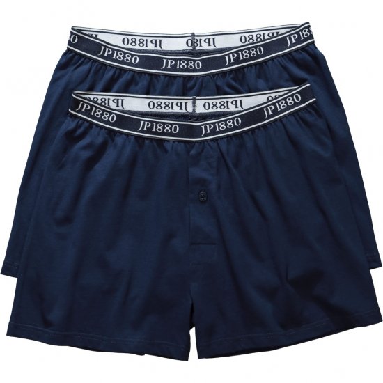 JP1880 Boxershorts FLEXNAMIC 2-Pack Blue - Roupa Interior & natação - Roupa interior Homem Tamanhos Grandes