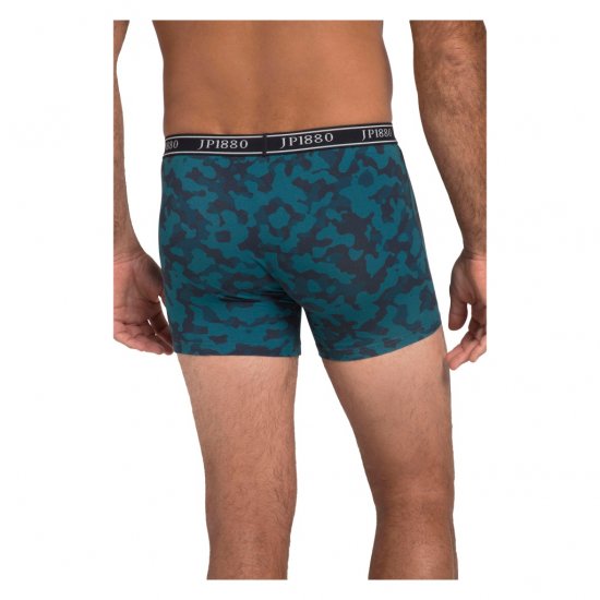 JP1880 Boxershorts Flexnamic OEKO-TEX Mid 2-Pack Blue - Roupa Interior & natação - Roupa interior Homem Tamanhos Grandes