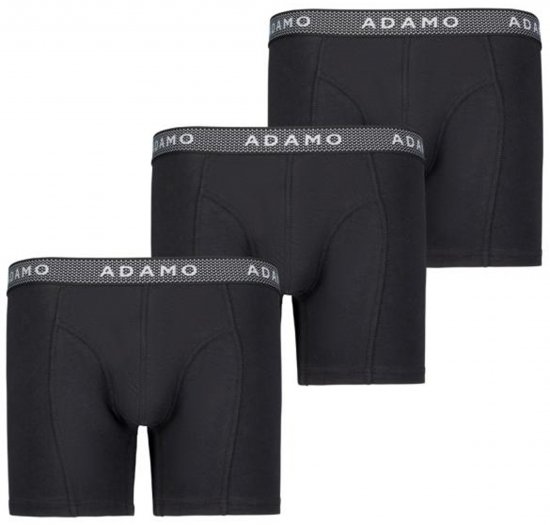 Adamo Jerry Maxi Boxers 702 Black 3-pack - Roupa Interior & natação - Roupa interior Homem Tamanhos Grandes