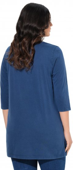 Ulla Popken Dandelion Short Sleeve Graphic Tee Ink Blue - T-shirts estampadas para mulher - 
