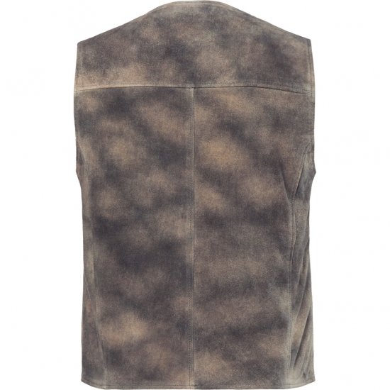JP1880 Vest Traditional Cowhide Graphite Grey - Trachten & Oktoberfest - Roupas Oktoberfest em tamanhos grandes (Trachten)
