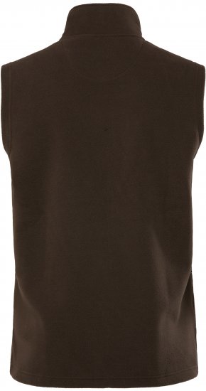 JP1880 Fleece Vest Stand-up Collar Brown - Casacos - Casacos Homem Tamanhos Grandes
