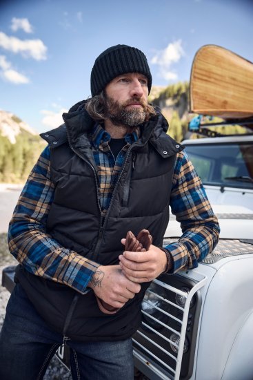 JP1880 Quilted Gilet DownTouch Padding Black - Casacos - Casacos Homem Tamanhos Grandes