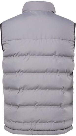 JP1880 Quilted Vest Outdoor Stand-up Collar Grey - Casacos - Casacos Homem Tamanhos Grandes