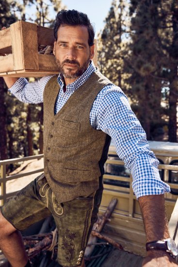 JP1880 Vest Tweed Wool Blend Traditional Light Brown - Roupa de festa - Roupa de festa – Para celebrar com estilo e conforto