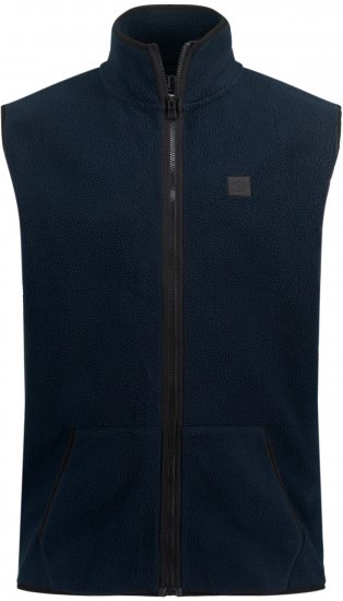 JP1880 Fleece Gilet Stomach Fit Navy - Casacos - Casacos Homem Tamanhos Grandes