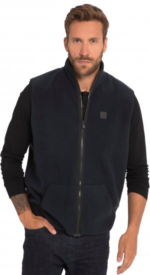 JP1880 Fleece Gilet Stomach Fit Navy - Casacos - Casacos Homem Tamanhos Grandes