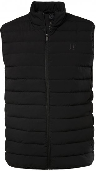 JP1880 Quilted Gilet Stand-Up Collar Black - Casacos - Casacos Homem Tamanhos Grandes