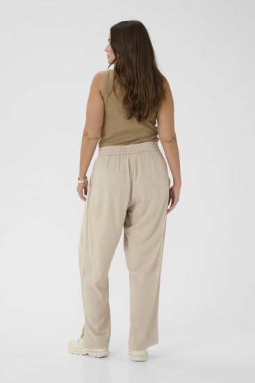 Kaffe Curve Mille Wide Pants Feather Grey - Calças de tecido - 