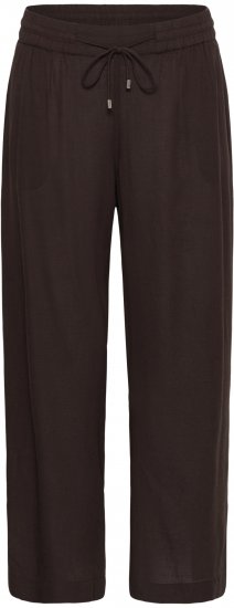 Kaffe Curve Mille Wide Pants Coffee Brown - Calças de tecido - 