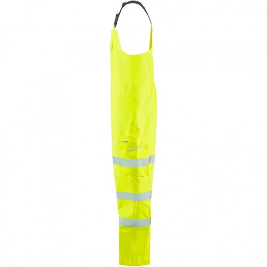 Leo Northam Ecoviz 15K Performance+ Bib & Brace Hi-Vis Yellow - Roupa de trabalho - Roupa de Trabalho Tamanho Grande Homem