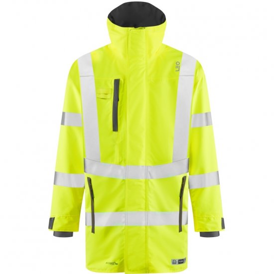 Leo Eastleigh Ecoviz 10K Performance Breathable Anorak Hi-Vis Yellow - Roupa de trabalho - Roupa de Trabalho Tamanho Grande Homem
