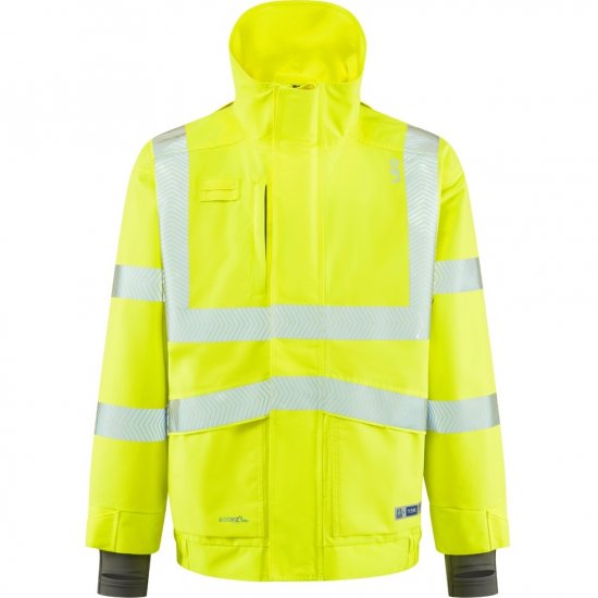Leo Dartmoor Ecoviz 15K Performance+ Breathable Bomber Jacket Hi-Vis Yellow - Roupa de trabalho - Roupa de Trabalho Tamanho Grande Homem