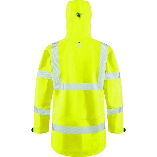 Leo Marisco LTEC 20K High Performance Breathable Waterproof Hi-Vis Yellow - Roupa de trabalho - Roupa de Trabalho Tamanho Grande Homem