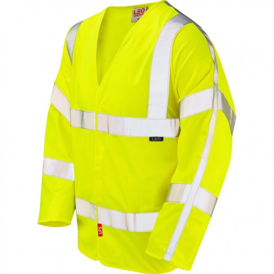 Leo Parkham Ecoviz Lfs Sleeved Waistcoat Hi-Vis Yellow - Roupa de trabalho - Roupa de Trabalho Tamanho Grande Homem