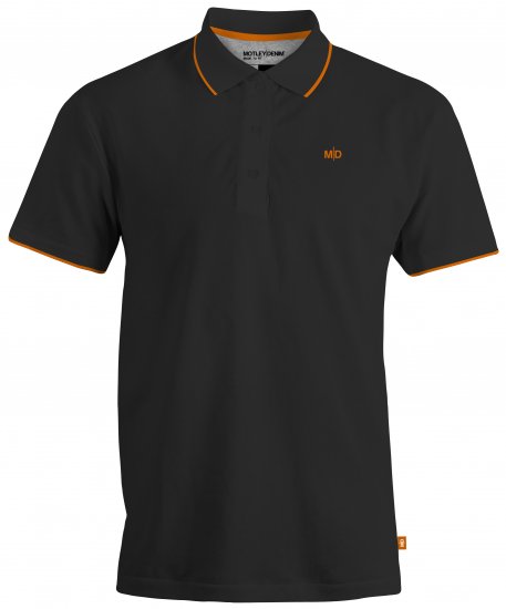 Motley Denim Helsinki Polo Black - Pólos - Pólos Tamanhos Grandes Homem