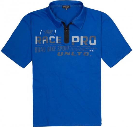 Lavecchia 2030 Polo Shirt Short Sleeve Royal Blue - Pólos - Pólos Tamanhos Grandes Homem