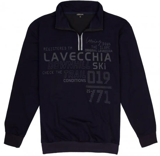Lavecchia 2029 Sweatshirt Navy - Sweatshirts & hoodies - Sweatshirt & Camisolas com Capuz tamanhos grandes